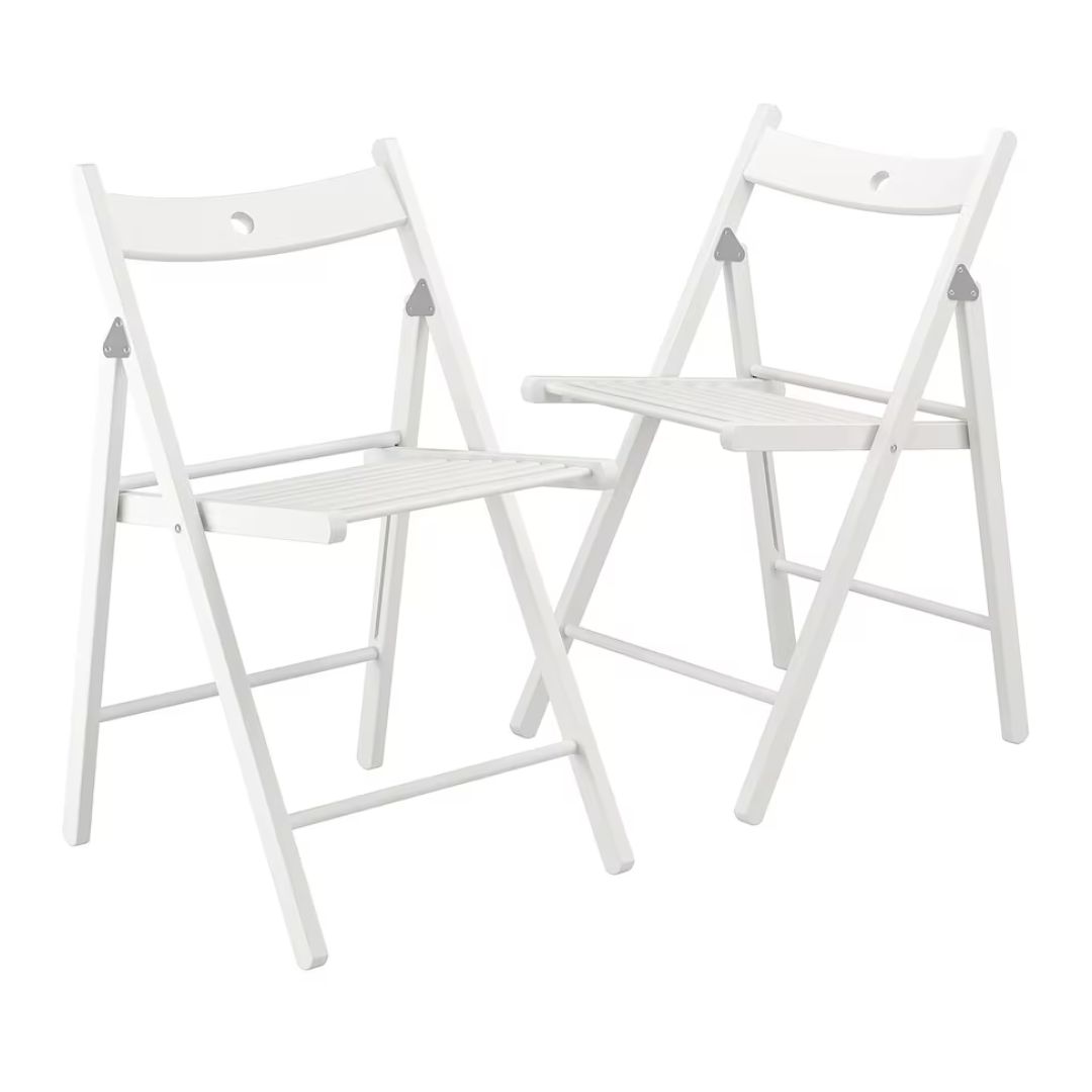 alquilar sillas plegables blancas