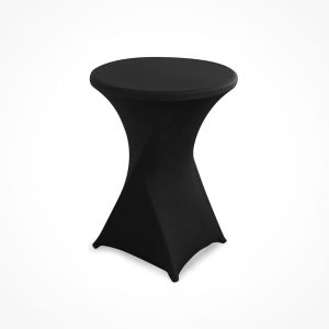 alquiler de funda de mesa alta negra