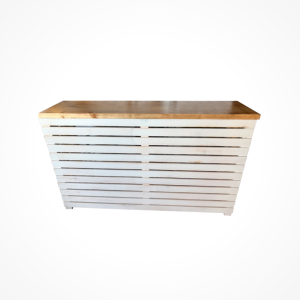 barra plegable de madera
