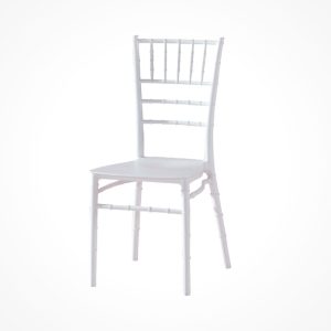 silla blanca Tiffany