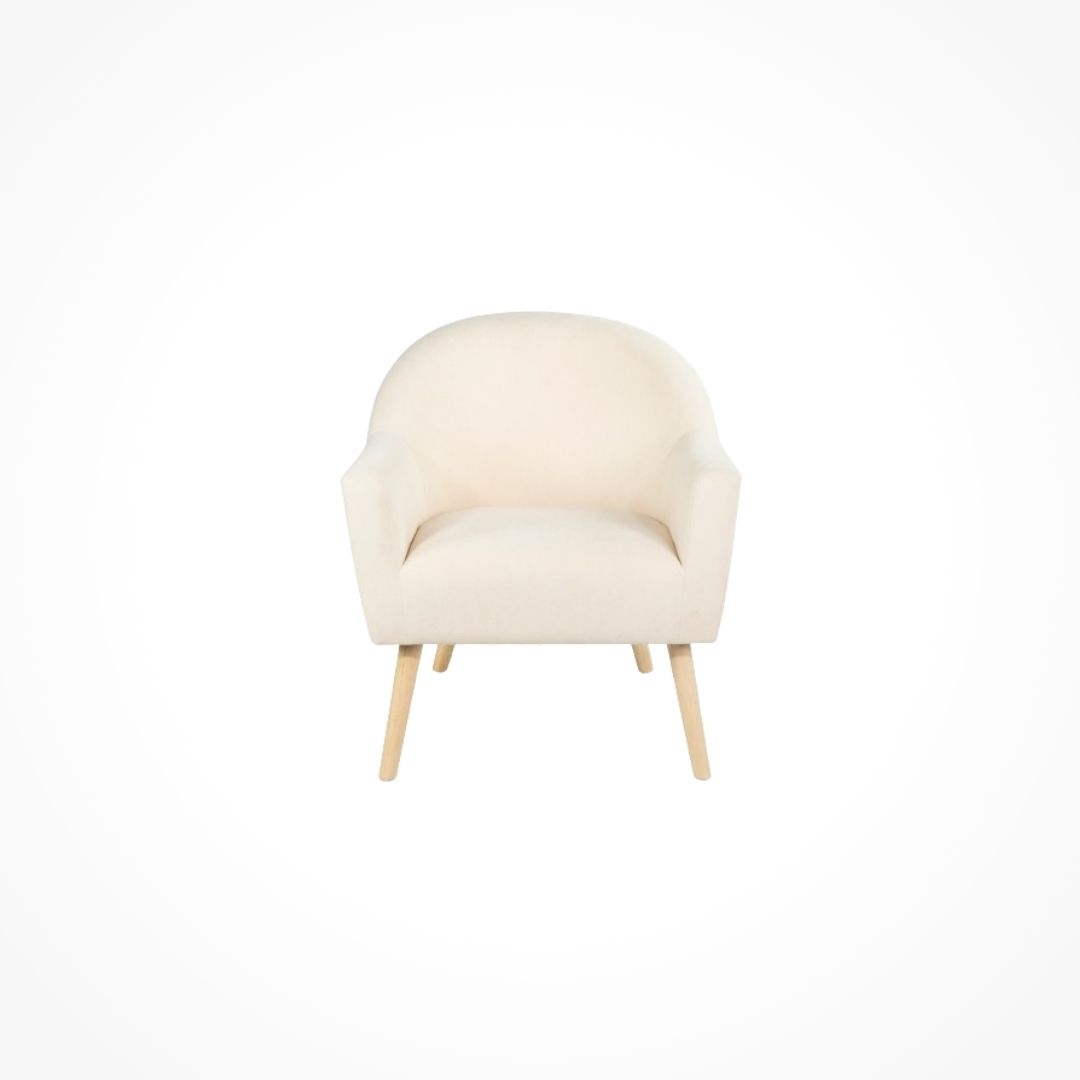 sillón blanco para charlas