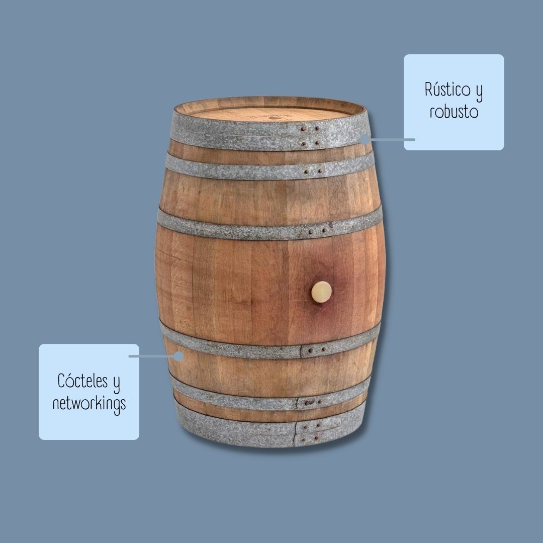 características de barriles para decoración
