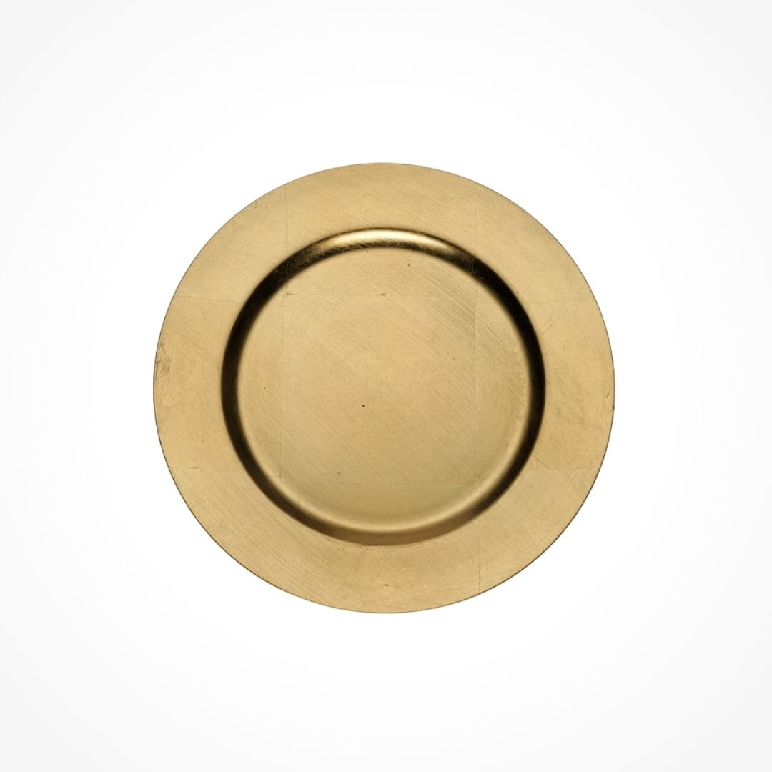 alquiler de bajoplato dorado
