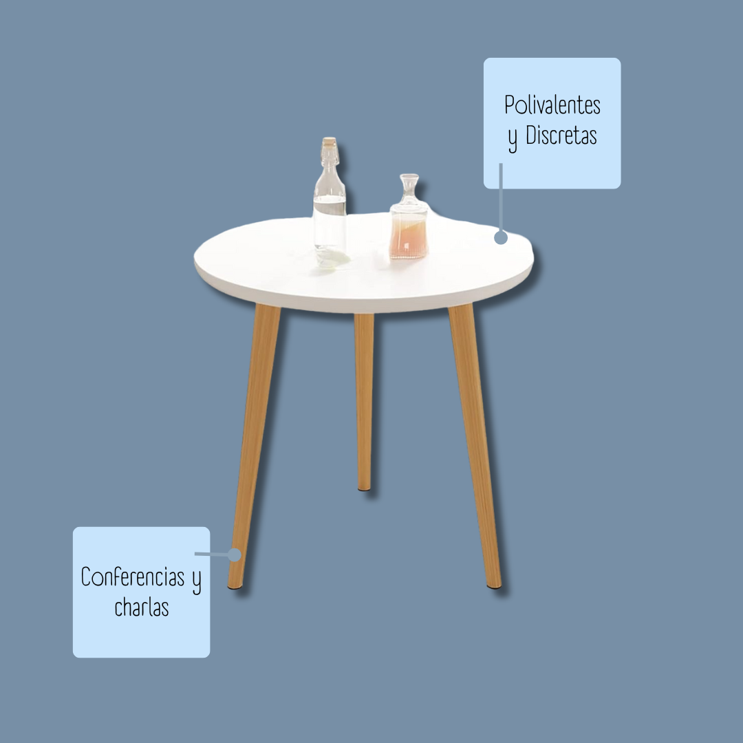 características mesa blanca baja para eventos